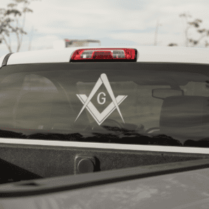 Masonic Square and Compass Vinyl Decal