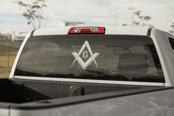 Masonic Square and Compass Vinyl Decal