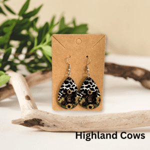 Highlands Cow Earrings