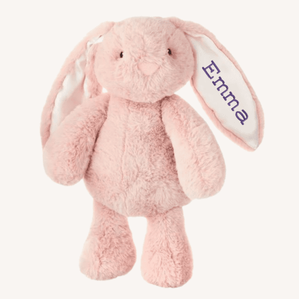 Pink embroidered easter bunny