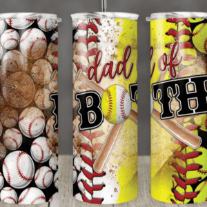 Dad of Both Baseball/Softball Tumbler