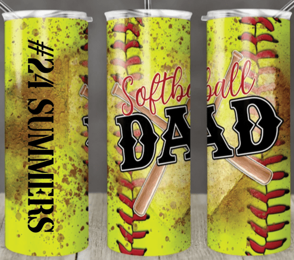 Softball Dad Tumbler